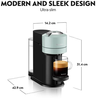Nespresso Vertuo Next by Delonghi kapselikeitin ENV120J (jade)