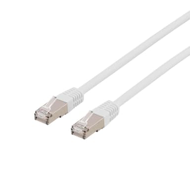 U/FTP Cat6a patch cable, LSZH, 5m, white