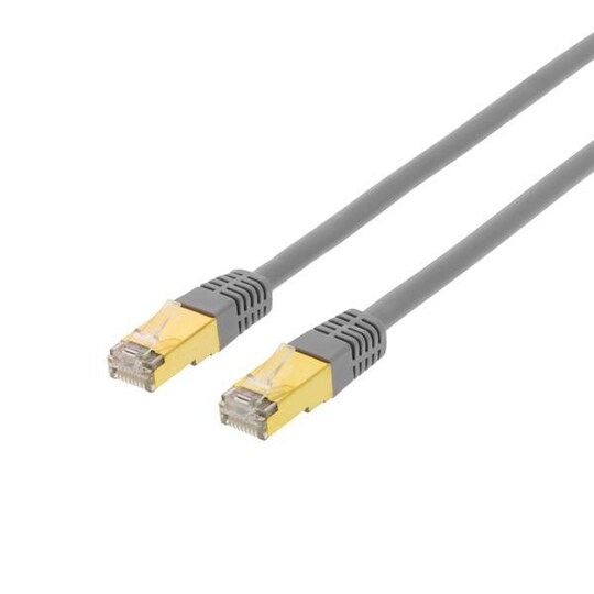 S/FTP Cat7 patch cable 1.5m LSZH, grey