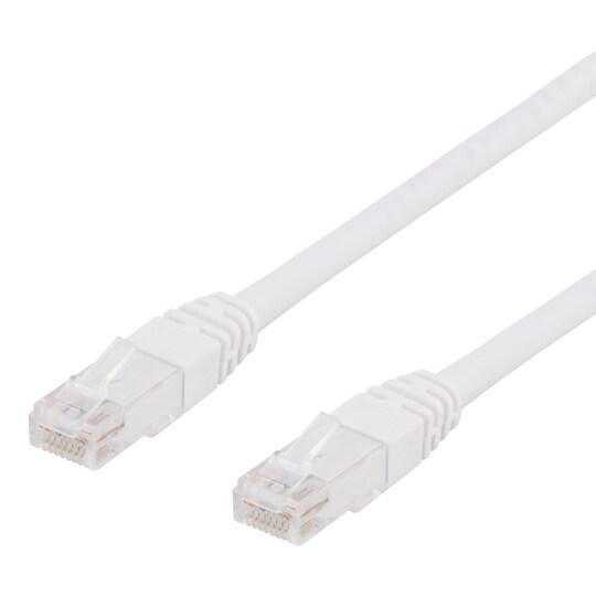 U/UTP Cat6 patch cable 10m 250MHz Deltacertifierad white