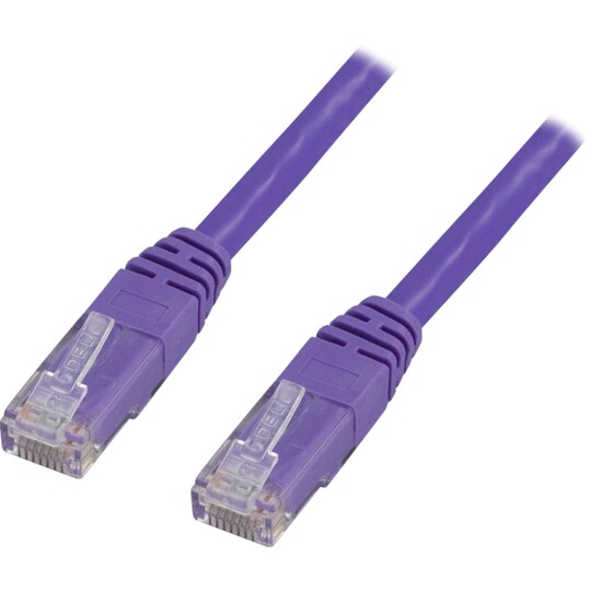 U/UTP Cat6 patch cable, LSZH, 5m, purple