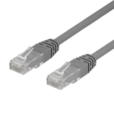 50-pack U/UTP Cat6 patch c., 0.3m,Delta-certified,LSZH, grey