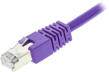F/UTP Cat6 patch cable, LSZH, 5m, purple
