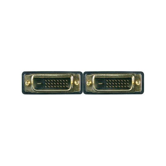 DELTACO DVI -näyttökaapeli Dual Link, DVI-D ha - ha 10m
