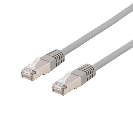 S/FTP Cat6 patch cable, LSZH, 5m, grey