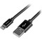 StarTech.com USBLT2MB, 2 m, Lightning, USB A, Uros, Uros, Musta