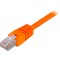 F/UTP Cat6 patch cable, LSZH, 3m, orange