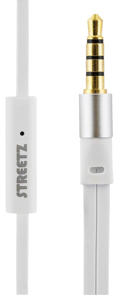 E110 In-ear headset, 1-button remote, 3.5mm, mic, white