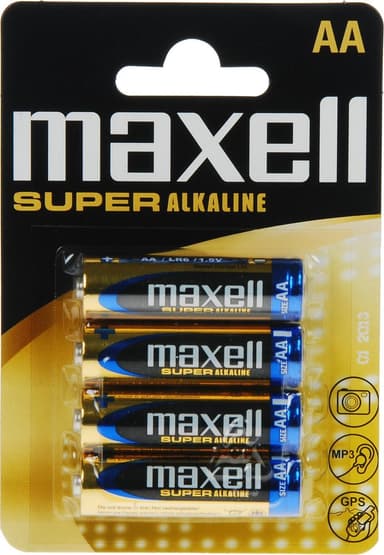 Maxell AA LR06 -alkaliparistot, 4 kpl