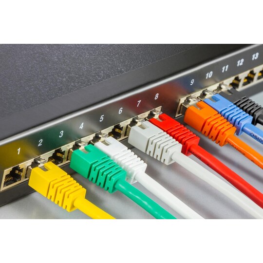 F/UTP Cat6 patch cable, 7m, 250MHz, Delta-certified, LSZH, w