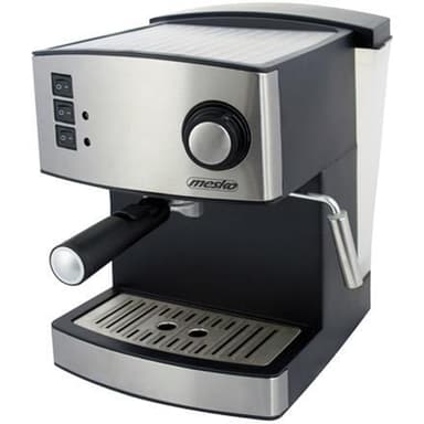 Mesko espressokeitin MS 4403 Pumpun paine 15 bar, sisäänrakennettu maidonvaahdotin, puoliautomaattinen, 850 W, ruostumaton teräs/musta
