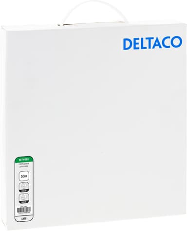 F/UTP Cat6 patch cable, 50m, 250MHz, Delta, LSZH, white