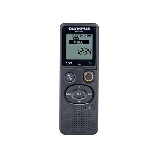 Olympus Digital Voice Recorder VN-540PC segmenttinäyttö 1,39   , WMA, musta,