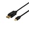 DisplayPort to Mini DisplayPort cable, 1m, black