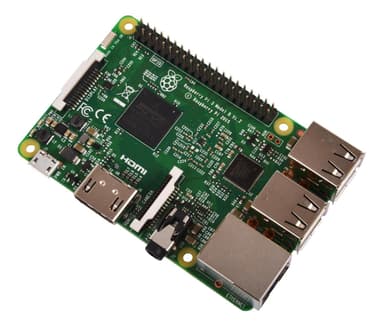 Raspberry Pi 3 -malli B, ethernet, bluetooth, wifi, 1 Gt RAM-muistia