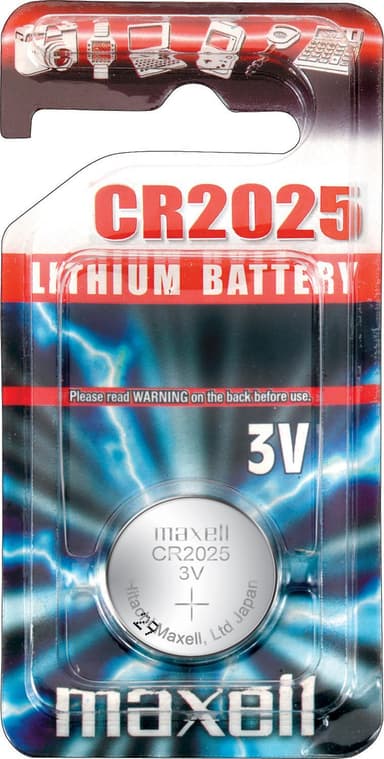 Maxell nappiparisto litium, 3V (CR2025), 1 kpl