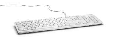 Dell KB216 Multimedia, langallinen, näppäimistöasettelu EN, USB, valkoinen, englanti,