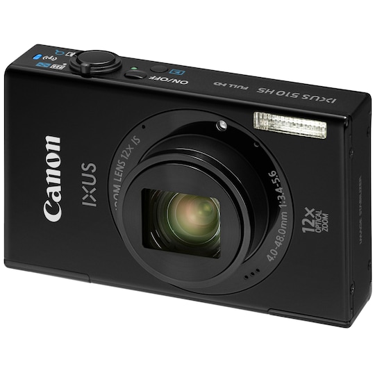 Canon IXUS 510 HS digikamera (musta)