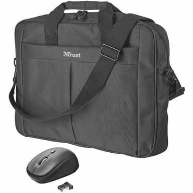 Primo Laptop Case 16" langattomalla hiirellä musta