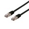 U/FTP Cat6a patch cable, LSZH, 25m, black