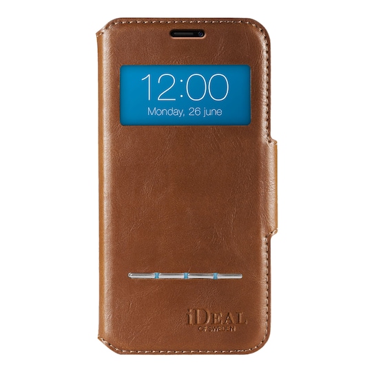 iDeal swipe iPhone X lompakkokotelo (ruskea)