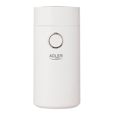 Adler Kahvimylly AD4446wg 150 W, Kahvipapukapasiteetti 75 g, Kannen turvakytkin, Valkoinen