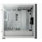 Corsairin tietokonekotelo iCUE 5000D Sivuikkuna, valkoinen, ATX, mukana virtalähde Ei