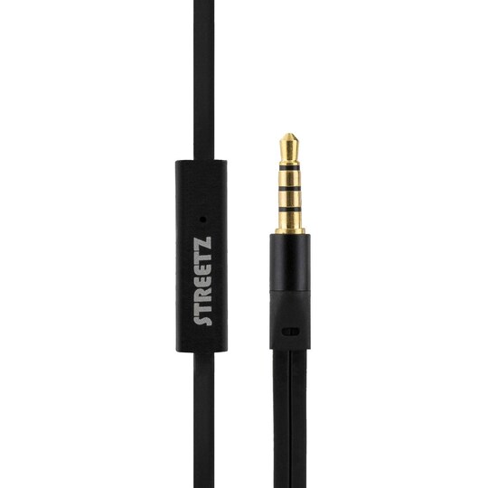 STREETZ kuulokemikrofoni, stay-in-ear, ohjauspainike, 3,5mm, musta