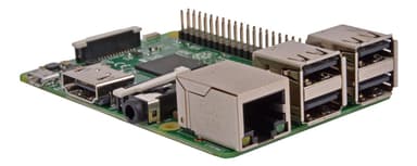 Raspberry Pi 3 -malli B, ethernet, bluetooth, wifi, 1 Gt RAM-muistia