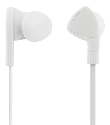 E110 In-ear headset, 1-button remote, 3.5mm, mic, white