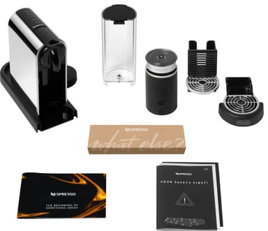 Delonghi Nespresso CitiZ & Milk kahvikone, DeLonghi EN330M (platinat.)