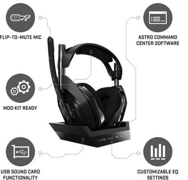 Astro A50 langattomat kuulokkeet + Astro A50 tukiasema