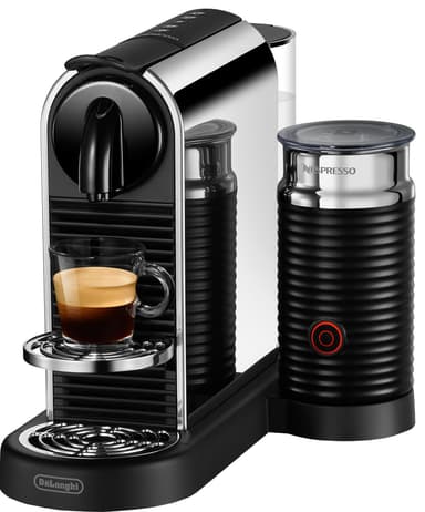 Delonghi Nespresso CitiZ & Milk kahvikone, DeLonghi EN330M (platinat.)