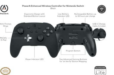 PowerA Enhanced Wireless Nintendo Switch ohjain