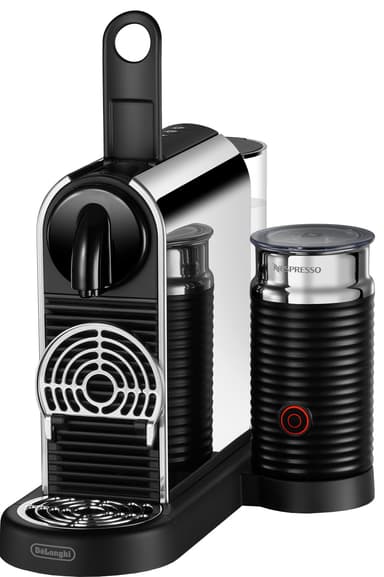 Delonghi Nespresso CitiZ & Milk kahvikone, DeLonghi EN330M (platinat.)