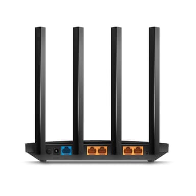 TP-Link Archer C6 langaton reititin, MU-MIMO, 802.11ac, musta