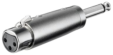 Goobay XLR-sovitin  AUX-liitäntä  6,35 mm mono uros XLR-naaras