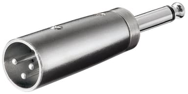 Goobay XLR-sovitin  AUX-liitin  6,35 mm mono uros XLR uros
