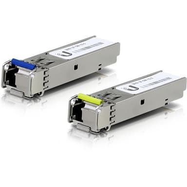 U-kuitu, yksimoodimoduuli SFP, 10G, BiDi, 2 kpl