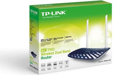 TP-Link Archer C20 AC750 Dual Band langaton reititin