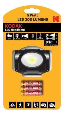 KODAK LED otsalamppu 300lm sis. 3xAAA