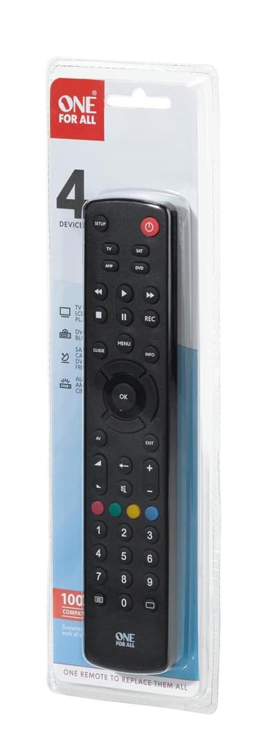 URC 1240 -kaukosäädin - ääriviiva 4