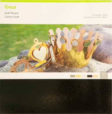 Cricut Kraftboard arkkipakkaus 30 x 30 cm (Foil Metals)