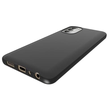 SKALO Moto G51 Mattamusta erittäin ohut TPU-suojakuori