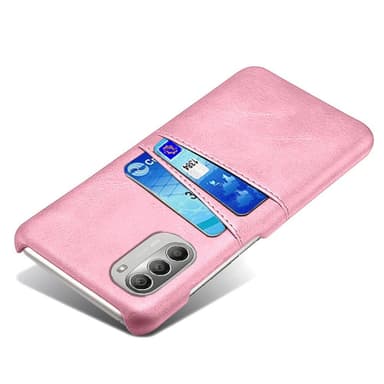 SKALO Moto G51 PU-nahkainen Korttikotelo - Ruusukulta