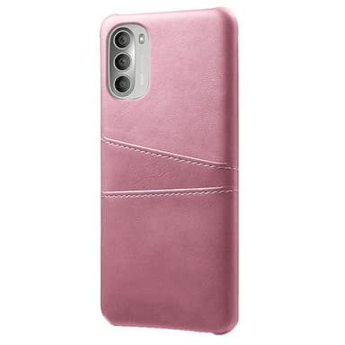 SKALO Moto G51 PU-nahkainen Korttikotelo - Ruusukulta