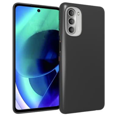 SKALO Moto G51 Mattamusta erittäin ohut TPU-suojakuori