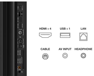 TCL 65'' QLED860 4K LED älytelevisio (2022)