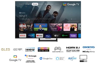 TCL 75'' QLED860 4K LED älytelevisio (2022)