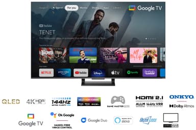 TCL 65'' QLED860 4K LED älytelevisio (2022)